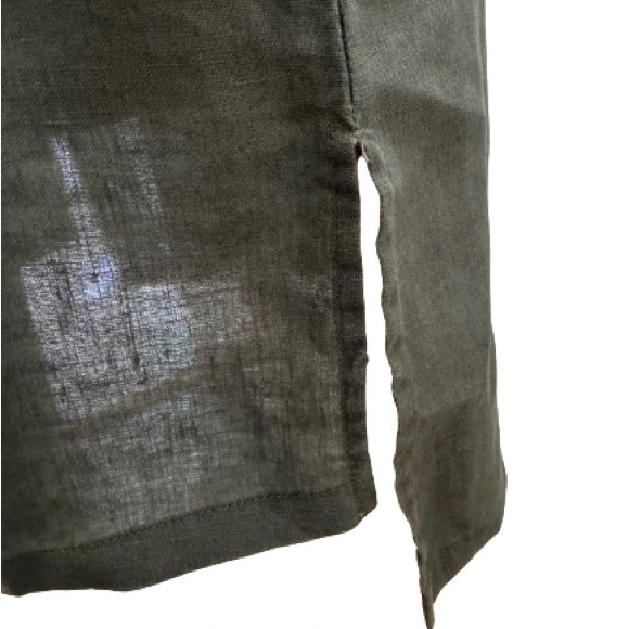 Sleeveless 100% Linen High/Low Tunic Ellen Tracy Size Small - Picture 7 of 10